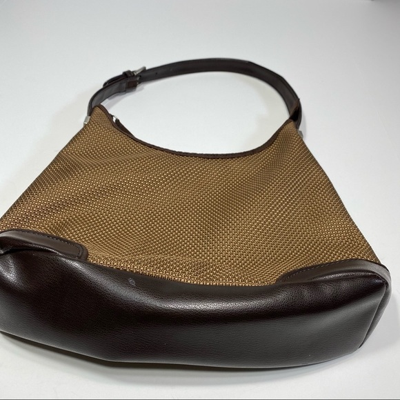 The Sak Tan Woven/ Brown Leather Trim Shoulder Bag - Picture 4 of 13